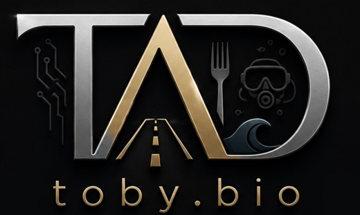 TAD with Toby.bio wordmark